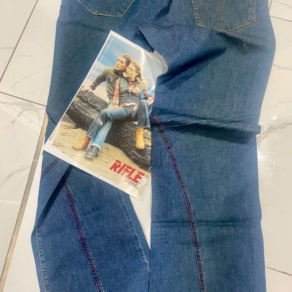 RIFLE Vintage 5 Pocket Jeans Sz 34 - Picture 6 of 15